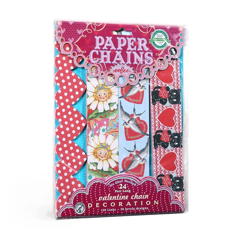 eeBoo Valentine Paper Chain Kit