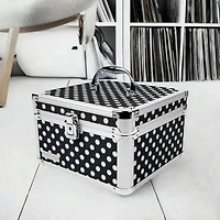 Vaultz Black & White Polka Dots Square Divided Storage