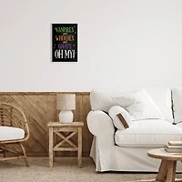 Stupell Industries Vampires Witches Ghosts Phrase Wall Plaque Art