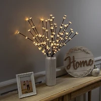 Set of 3 Pre-Lit Cherry Blossom Artificial Tree Branches 2.5' - Warm White LED Lights