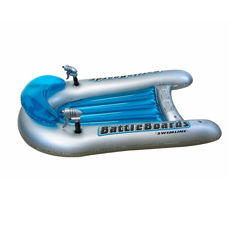 Swim Central 53" Green & Blue Water Sport Inflatable Battle Board Set with Squirt Guns