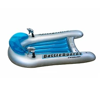 Swim Central 53" Green & Blue Water Sport Inflatable Battle Board Set with Squirt Guns