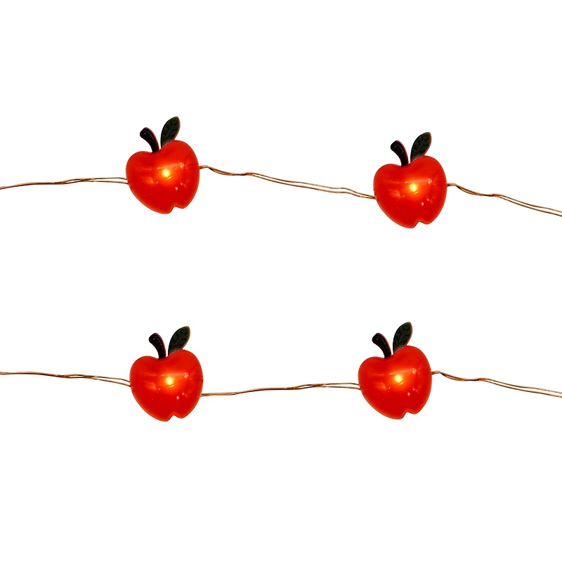 18ct. Warm White LED Apple Icon String Lights by Ashland®