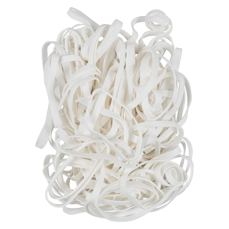 JAM Paper Size 64 White Rubber Bands, 100ct.