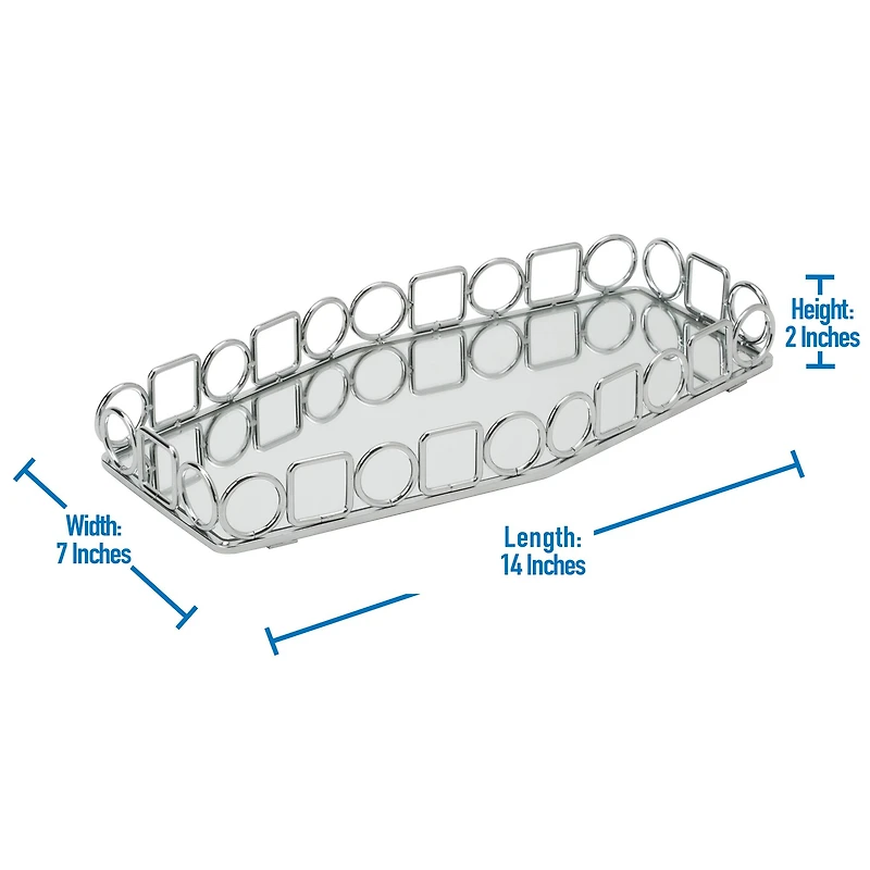 Home Details Circles & Squares Vanity Mirror Tray
