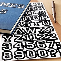 Black Letterman Alphabet Stickers by Recollections™