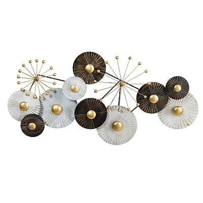 3.5ft. x 2ft. Urban Layered Metal Wall Art Decor