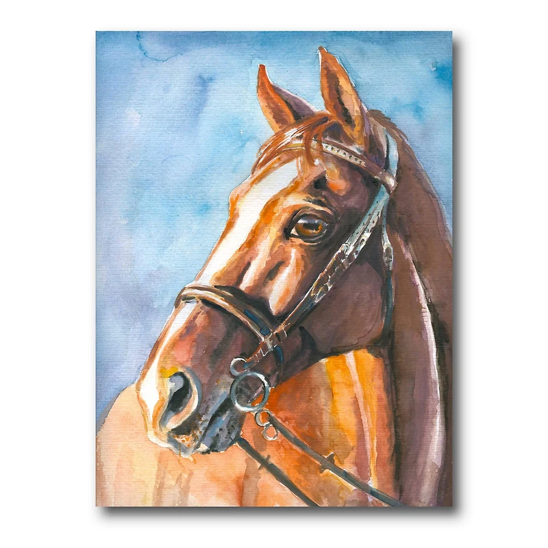 Designart - Portrait of A Brown Horse