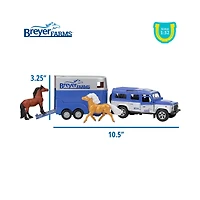 Reeves Breyer Land Rover, Trailer & Horses Play Set
