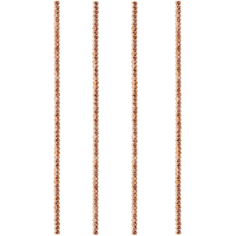 Metal Faceted Rondelle Beads