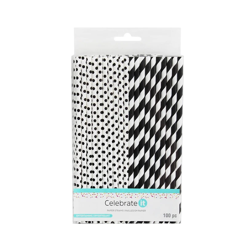 Printed Paper Straws by Celebrate It™ Entertaining