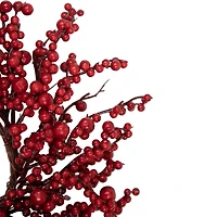 22" Red Berries Artificial Christmas Wreath