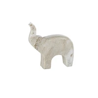 Gray & Copper Rounded Marble Safari Animals Sculpture Set