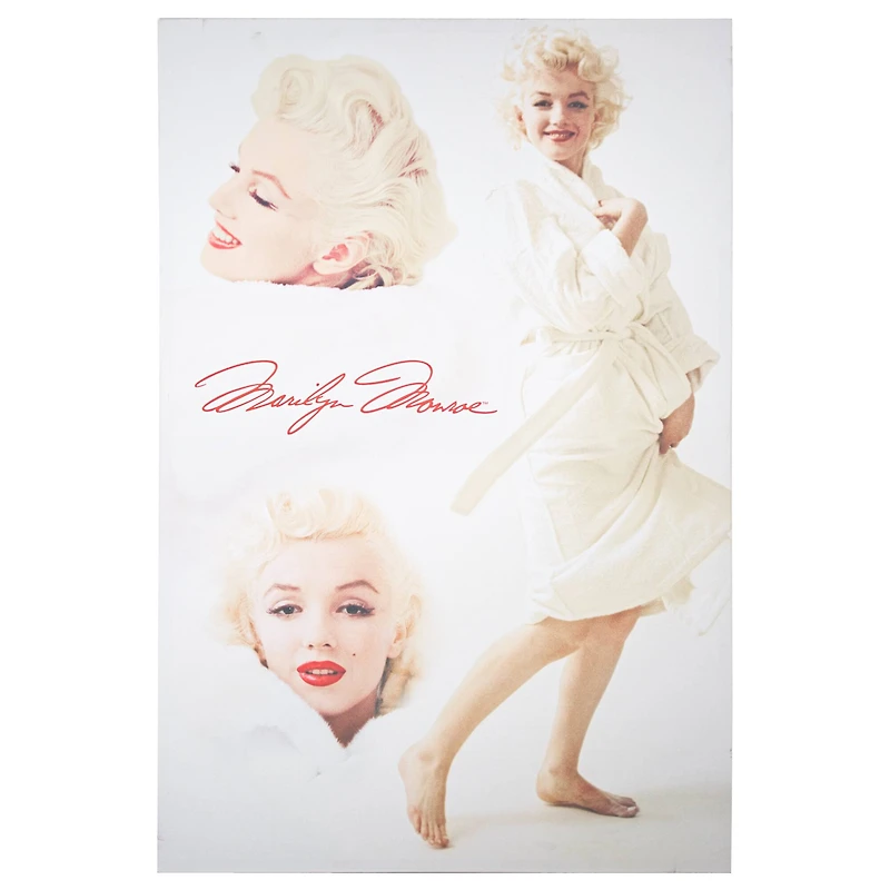 Marilyn Monroe in White Robe Canvas Wall Art