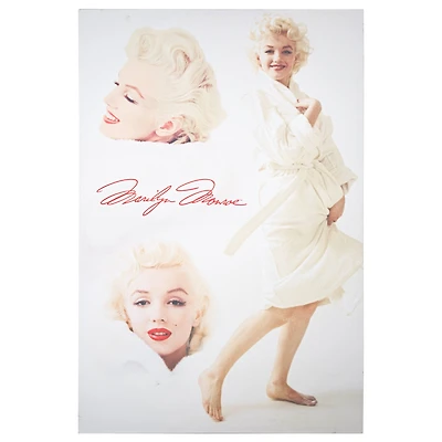 Marilyn Monroe in White Robe Canvas Wall Art