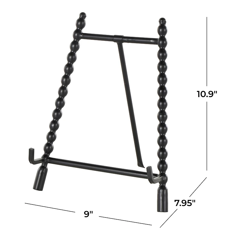 9" x 11" Black Metal Abstract Wide Display Easel