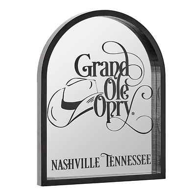 American Art Decor Grand Ole Opry Printed Mirror with Arched Frame - 11" x 14"