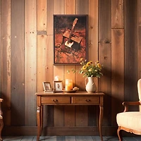 American Art Decor Grand Ole Opry Lacquer Guitar Canvas in an L Frame - 12" x 18"