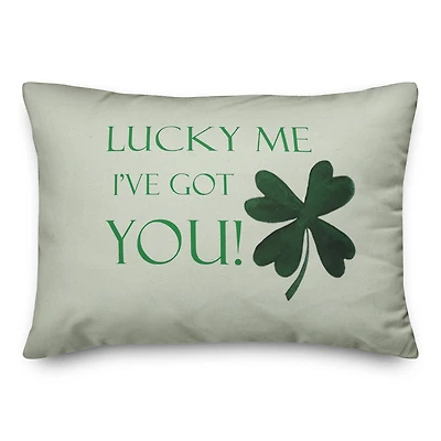 Lucky Me I've Got You 20" x 14" Indoor / Outdoor Pillow