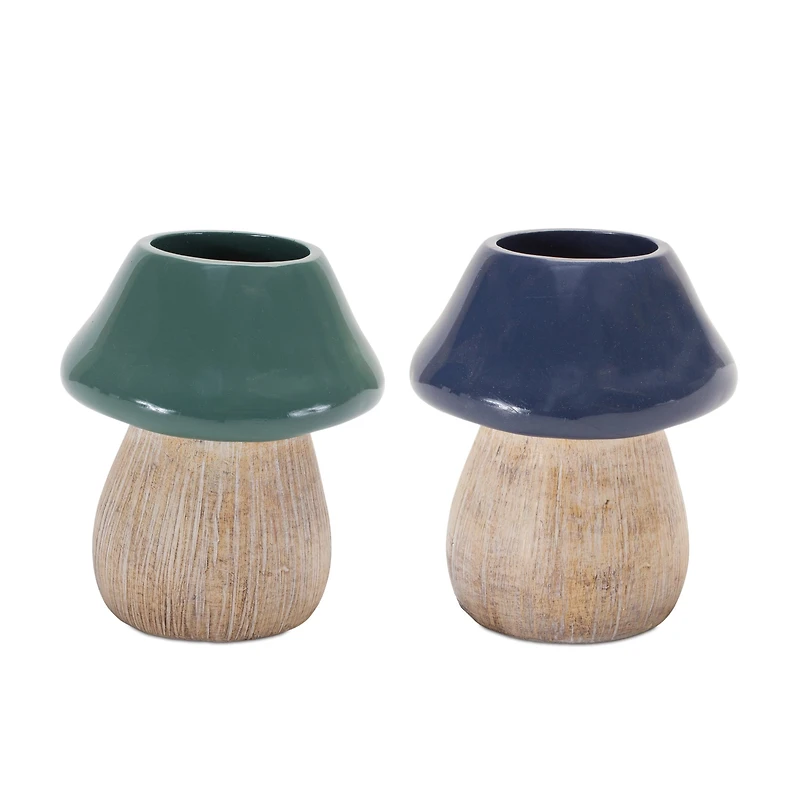5.5" Garden Mushroom Planter Set