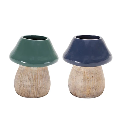 5.5" Garden Mushroom Planter Set