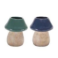 5.5" Garden Mushroom Planter Set