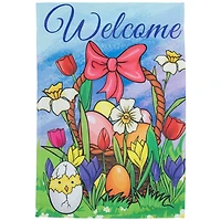 40" x 28" Welcome Easter Basket Outdoor House Flag 28" x 40"