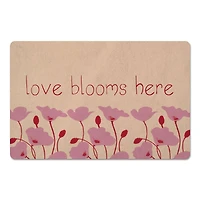 Love Blooms Here Floor Mat