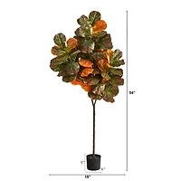 6ft. Potted Autumn Fiddle Leaf Tree