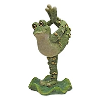 Design Toscano 9" Leg Up Boogie Down, Dancing Frog Statue