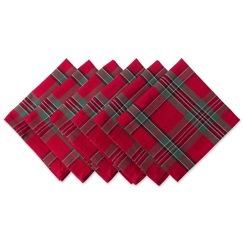 DII® Holiday Plaid Napkins, 6ct.
