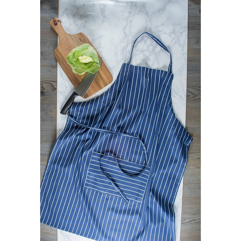 DII® Nautical Blue Pinstripe Chef Apron