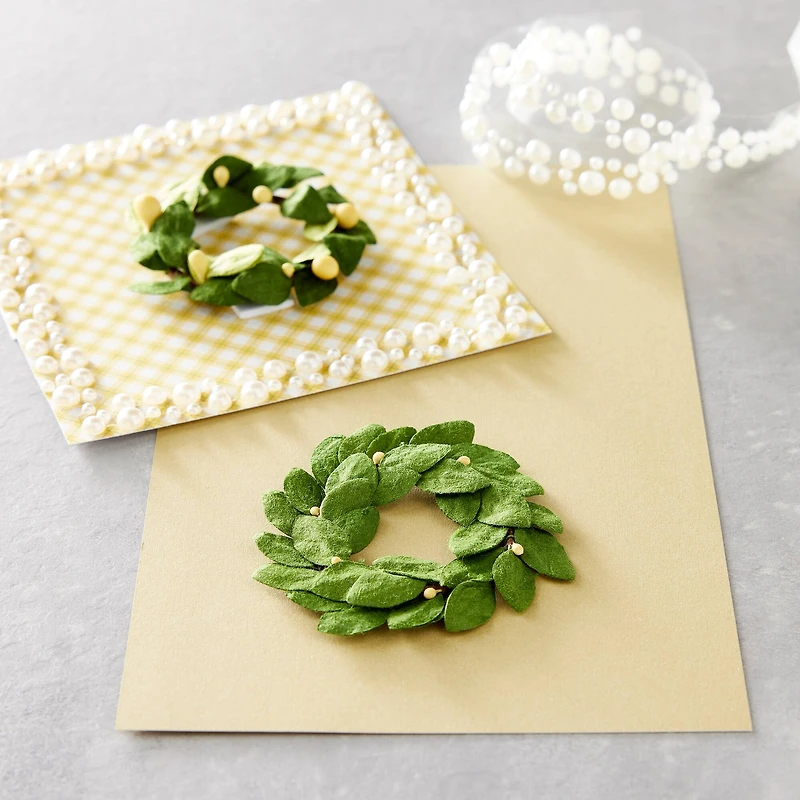 Green Paper Wreath Embellishments by Recollections™