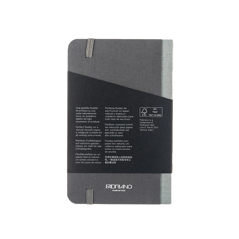 Fabriano® EcoQua Plus Lined Fabric-Bound Notebook