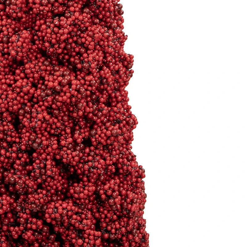 4ft. Red Berry Cone Potted Christmas Topiary