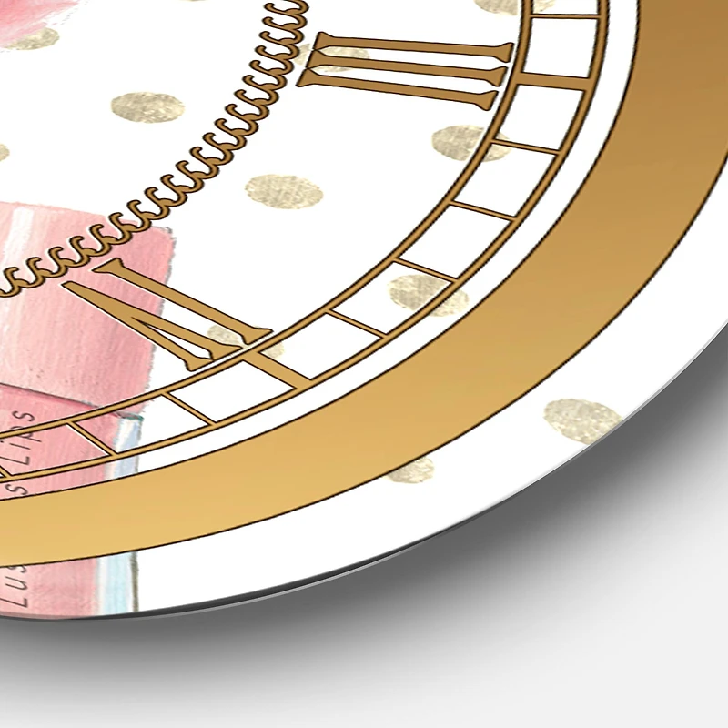 Designart 'Simply Splendid Ii Glam Wall Clock