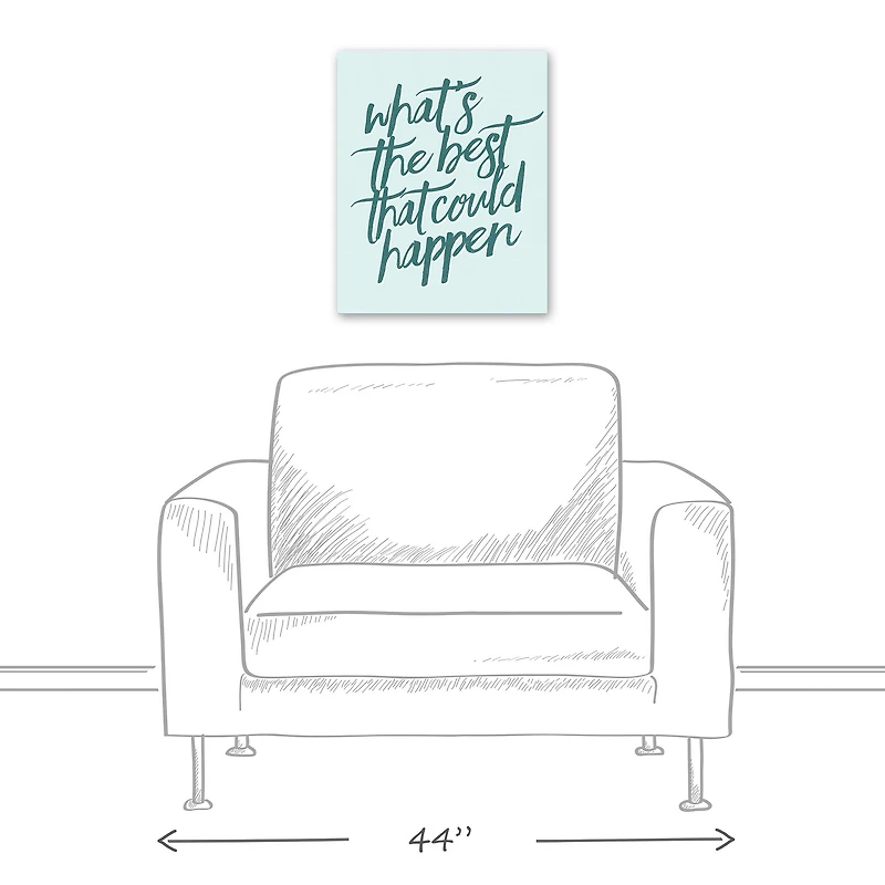What's the Best That Could Happen 16" x 20" Canvas Wall Art