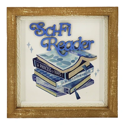 6.25" Sci-Fi Reader Wooden Tabletop Décor by Ashland®