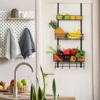 NEX™ Brown Over The Door Hanging Organizer Rack