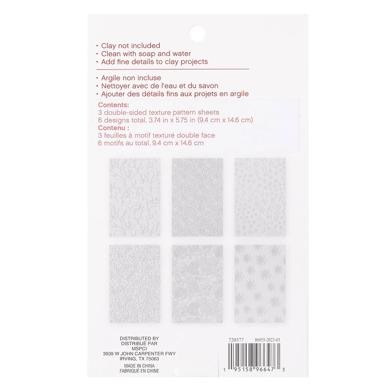 Floral Texture Sheet Set by Craft Smart®