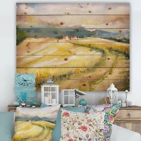 Designart - Golden Fields of Tuscany Italy