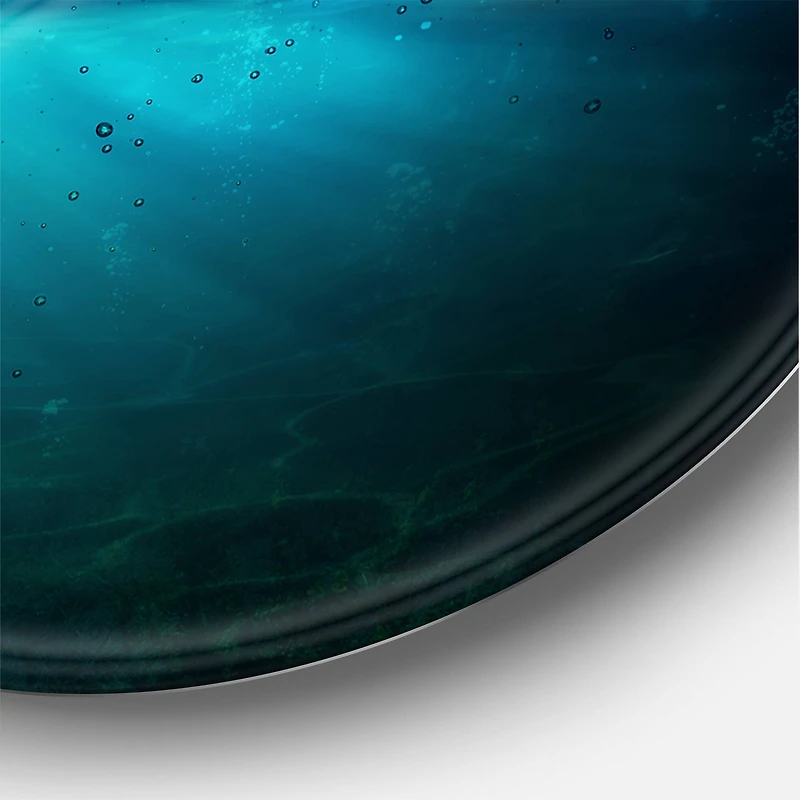 Designart - Romantic Moon Over Deep Blue Sea II