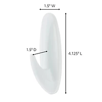Command™ White Large Designer Hooks Value Pack