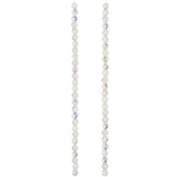 12 Pack: Crystal Faceted Glass Bicone Beads, 4mm by Bead Landing™
