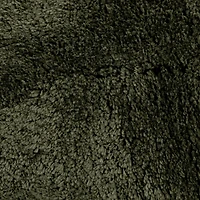 Hello Honey® Forest Green Cotton Tufted Pillow with Natural Chambray Back