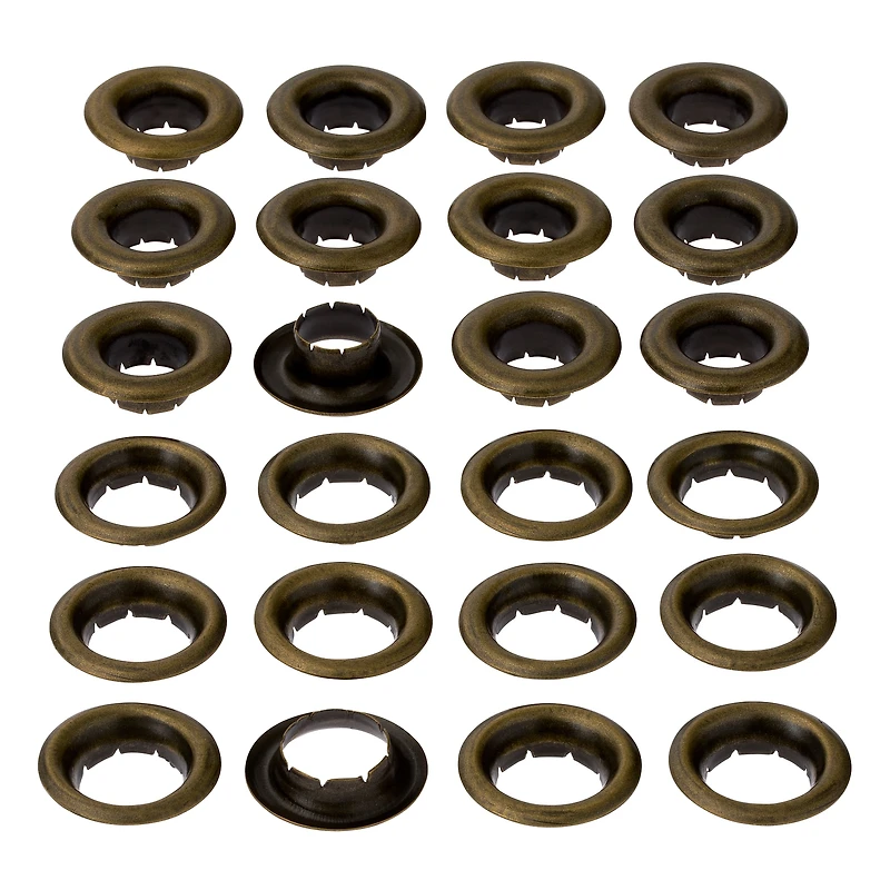 Antique Brass Eyelets by Loops & Threads™