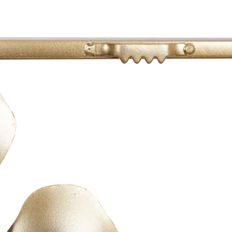 40" Gold Metal Modern Wall Décor