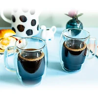 JoyJolt® Cadus Double Wall Coffee Glasses, 4ct.