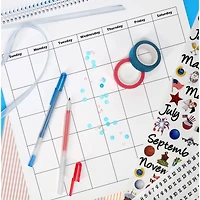 PA Paper™ Accents 12" x 12" Blank White 14 Month DIY Calendar