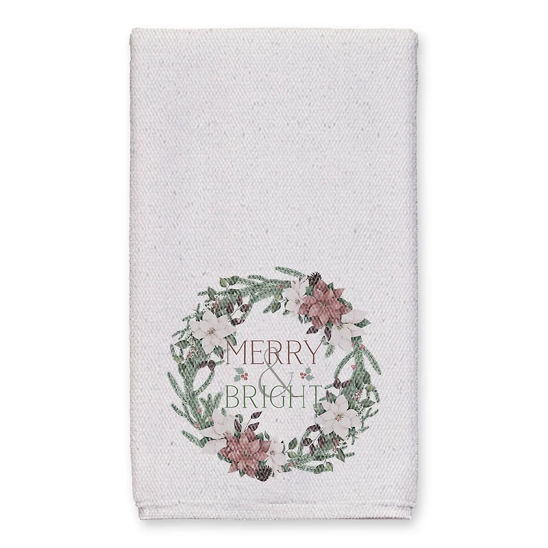 Merry & Bright Wreath Tea Towel Set